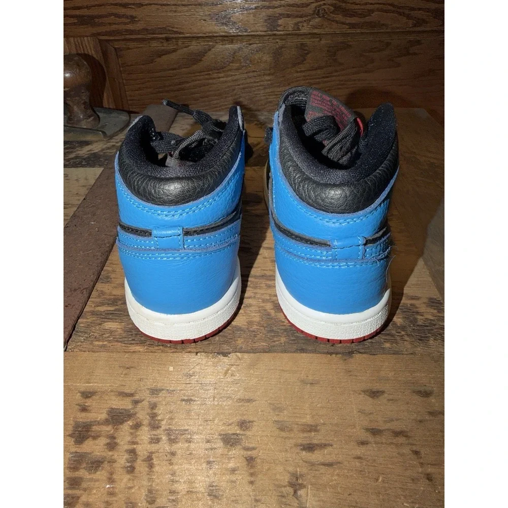 Nike Air Jordan 1 Retro High OG‎ TD UNC to Chicago CU0450-046 Kids Size 9 C